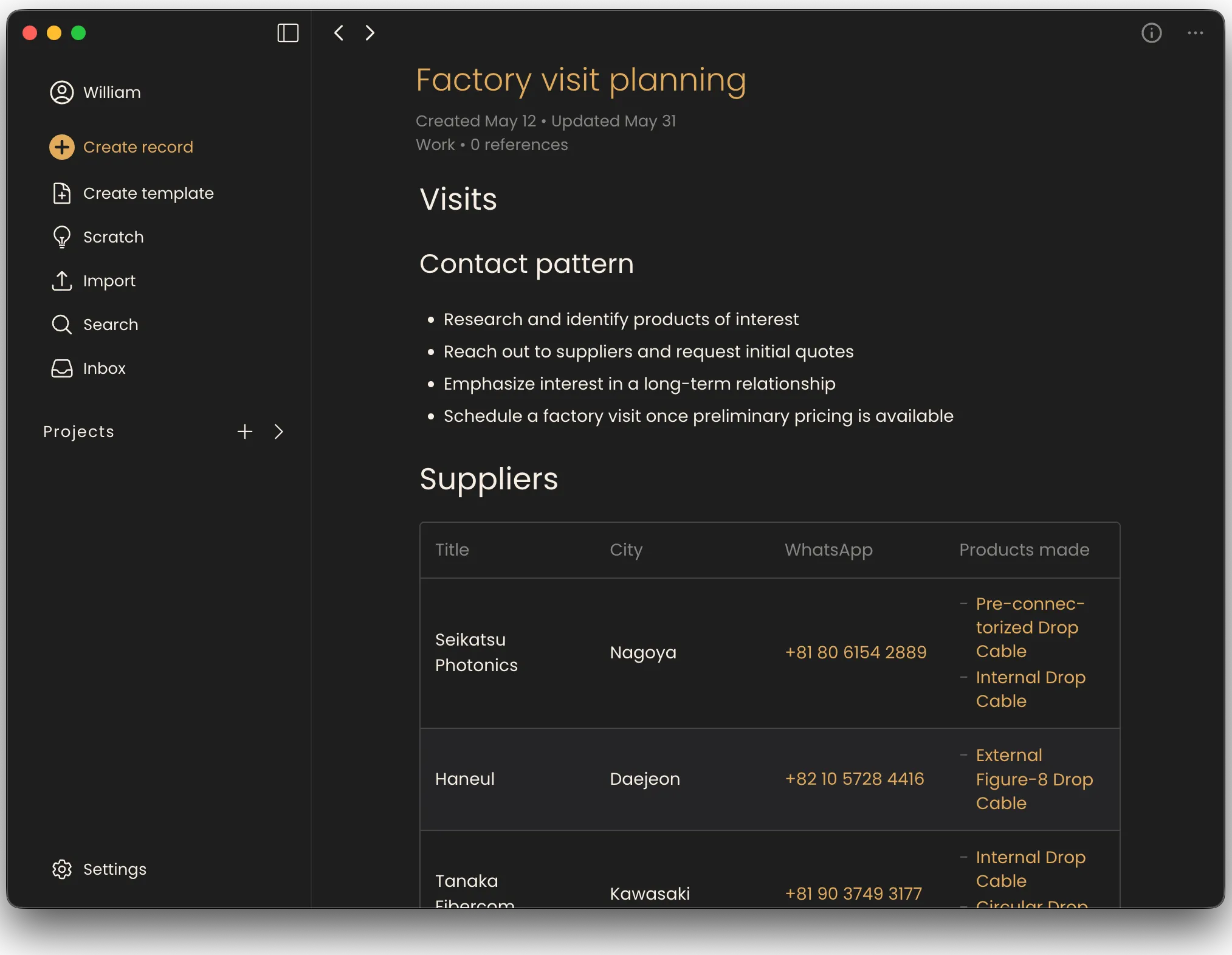 Gravity Dock Interface